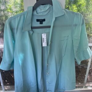 J. Crew Light Blue Blouse